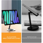 Tablet Stand 360-degree Rotating Aluminum Alloy Desktop Holder Foldable Mobile Phone Stand Adjustable Tablet Mount