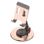 Tablet Stand 360-degree Rotating Aluminum Alloy Desktop Holder Foldable Mobile Phone Stand Adjustable Tablet Mount