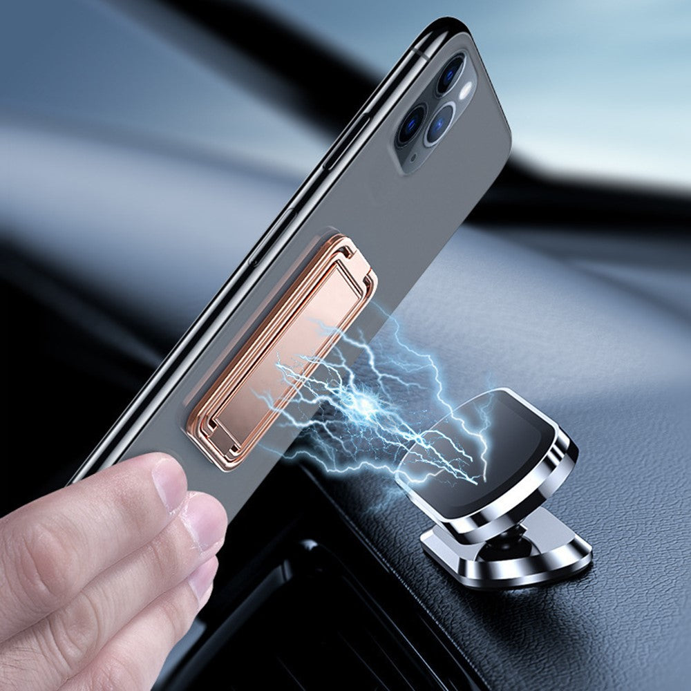 For Mobile Phone / Tablet 360 Degree Rotation Zinc Alloy Finger Ring Kickstand Foldable Bracket