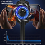 S98 Semiconductor Cooling Fan Phone Cooler Mobile Phone Radiator with Phone Holder Stand Mount