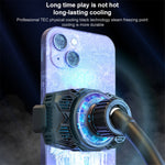 S98 Semiconductor Cooling Fan Phone Cooler Mobile Phone Radiator with Phone Holder Stand Mount