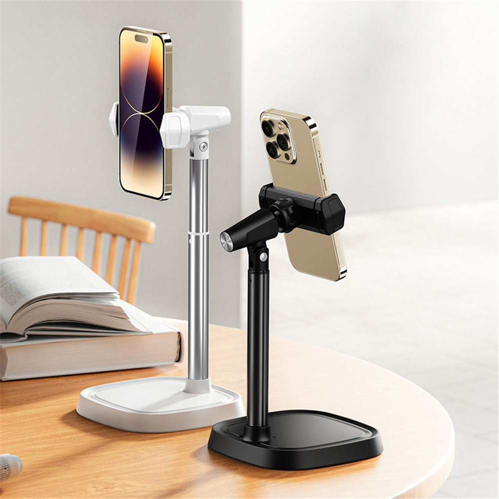 BONERUY T8 Cell Phone Stand Height Angle Adjustable Phone Holder Stand for Live Vlog Streaming Video