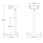 BONERUY T8 Cell Phone Stand Height Angle Adjustable Phone Holder Stand for Live Vlog Streaming Video