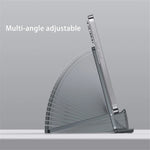 BONERUY T6 Cell Phone Stand Foldable Aluminum Adjustable Phone Tablet Holder Cradle Dock for Desk Travel