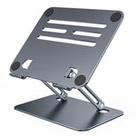 BONERUY P89 Tabletstander til Skrivebord Hul Varmafledning Justerbar Tablet Holder Kulstål Tablet Forhøjer
