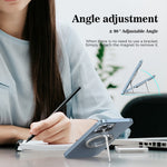 R-JUST SJ20-4 Magnetic Phone Ring Holder with Knife Vertical and Horizontal Stand Foldable Cellphone Kickstand