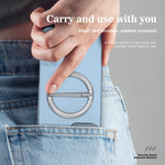R-JUST SJ20-4 Magnetic Phone Ring Holder with Knife Vertical and Horizontal Stand Foldable Cellphone Kickstand