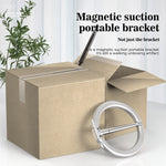 R-JUST SJ20-4 Magnetic Phone Ring Holder with Knife Vertical and Horizontal Stand Foldable Cellphone Kickstand