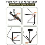 DT-06 Fill Light Table Tripod Desktop Shooting Bracket Overhead Stand for Vlog Cooking