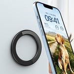 Magnetisk ringklistermärke i zinklegering, väggmontering, magnetisk mobilhållare, kompatibel med Magsafe
