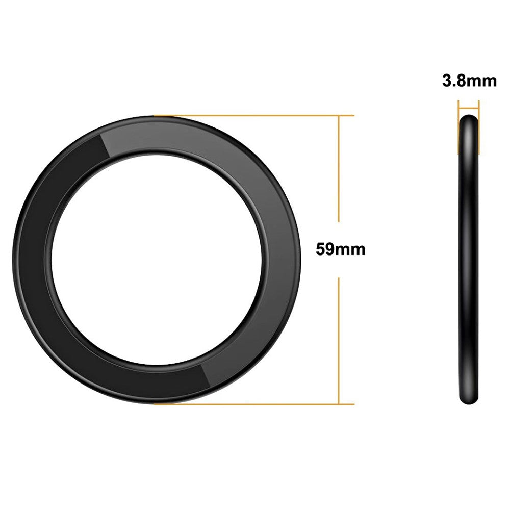 Magnetisk ringklistermärke i zinklegering, väggmontering, magnetisk mobilhållare, kompatibel med Magsafe