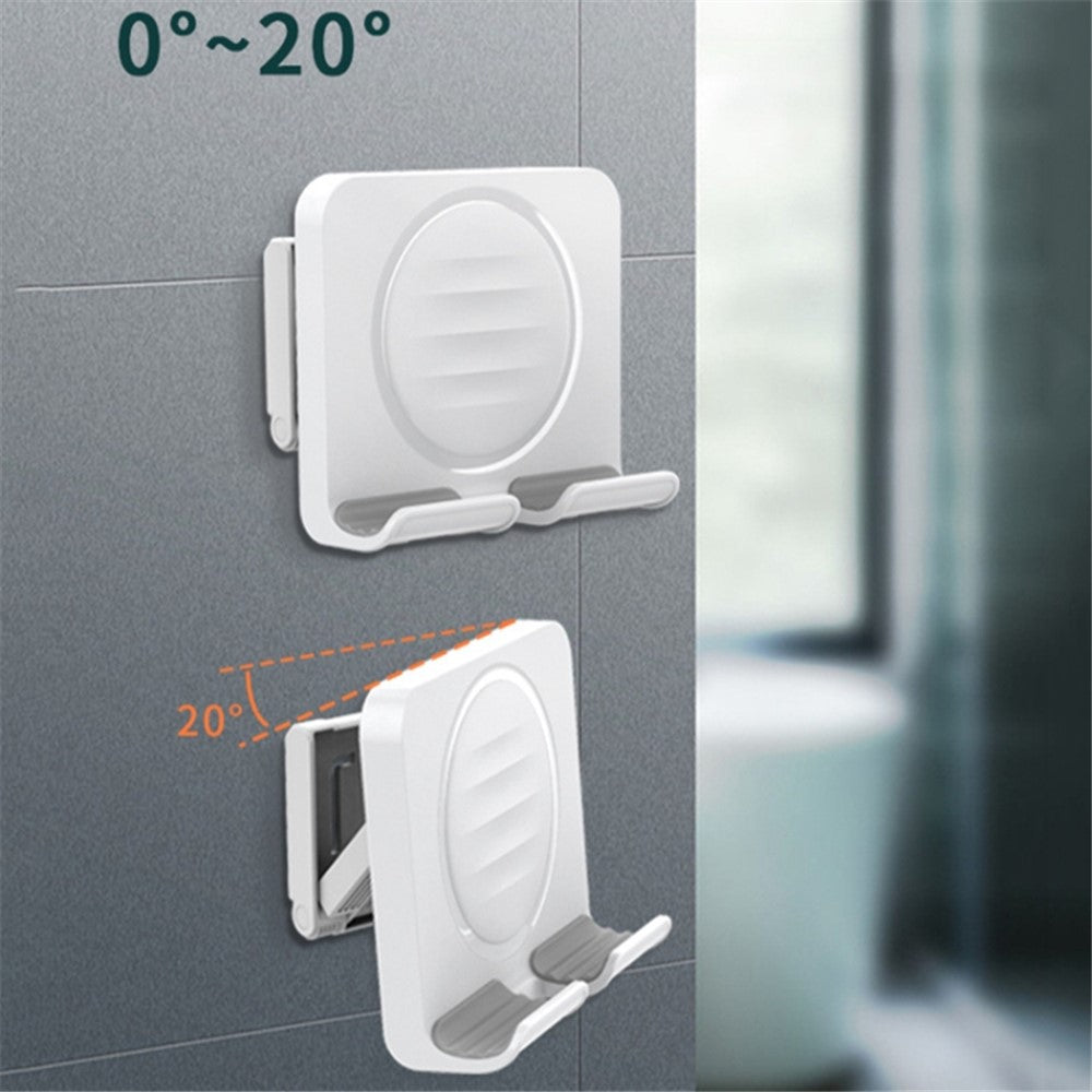 B86 Multi-Functional Rotating Wall-Mount Cell Phone Holder Desktop ABS+Silicone Tablet Stand
