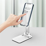 CCT18 Foldable Phone Stand for Desk Height Adjustable ABS Phone Holder Portable Cellphone Cradle