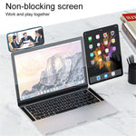 Laptop Side Mount Magnetic Phone Holder Aluminum Alloy Dual Screen Laptop Phone Holder