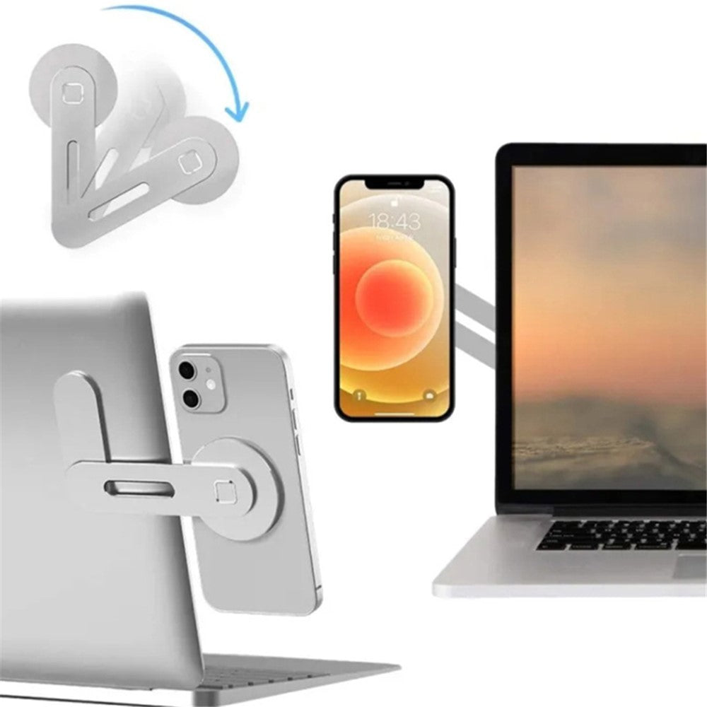 Magnetic Laptop Phone Holder Aluminum Alloy Portable Computer Expansion Bracket