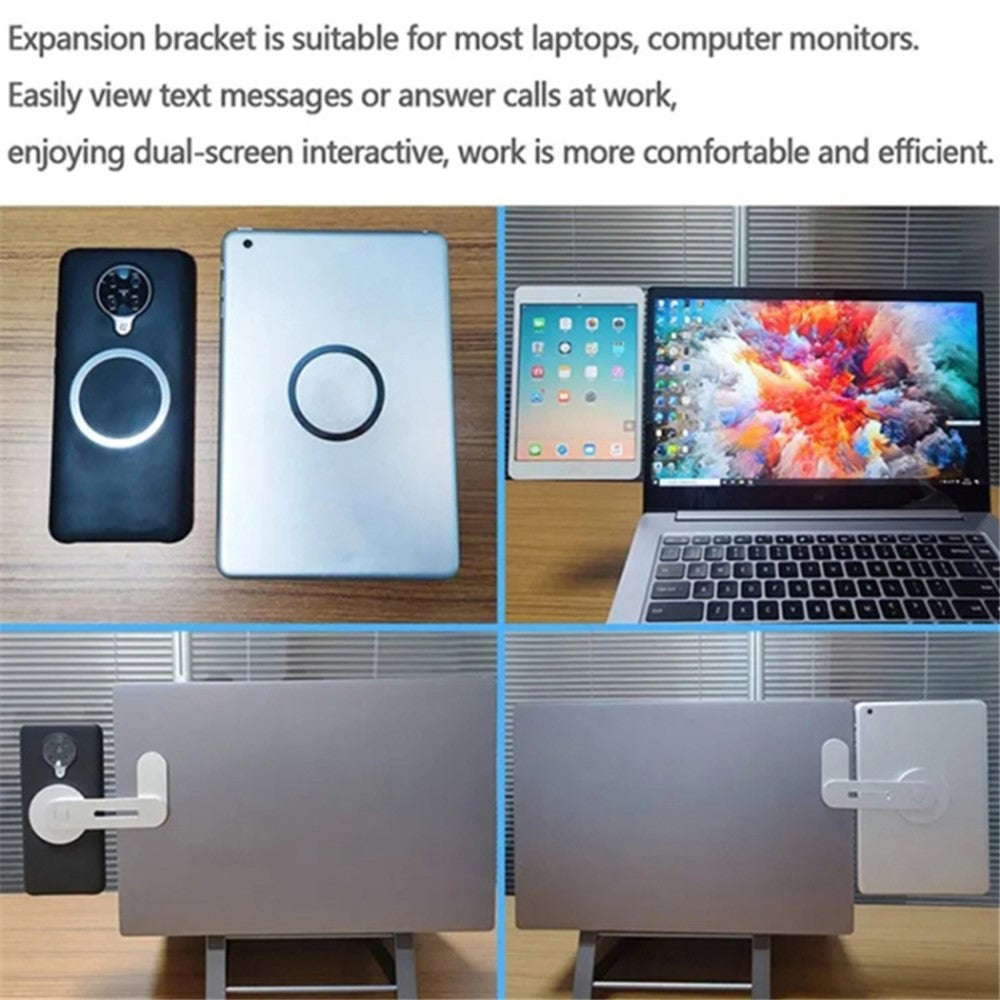 Magnetic Laptop Phone Holder Aluminum Alloy Portable Computer Expansion Bracket