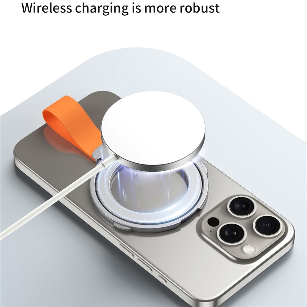 Magnetic Phone Grip Dual Ring Holder Phone Kickstand Foldable Stand with Strap