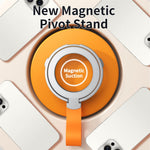 Magnetic Phone Grip Dual Ring Holder Phone Kickstand Foldable Stand with Strap