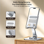 XUNDD XDHO-027 Phone Holder Rotation Foldable Desktop Tablet Stand for iPhone 16 / 16 Plus / 16 Pro / 16 Pro Max