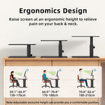 LENUO DL-202 Adjustable Laptop Stand for Desk Aluminum Alloy Laptop Riser Holder
