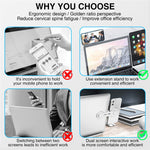 AHASTYLE WG26-5 Aluminum Alloy Magnetic Portable Adjustable Phone Stand / iPhone 16 / 16 Plus / 16 Pro / 16 Pro Max
