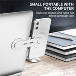 AHASTYLE WG26-5 Aluminum Alloy Magnetic Portable Adjustable Phone Stand / iPhone 16 / 16 Plus / 16 Pro / 16 Pro Max