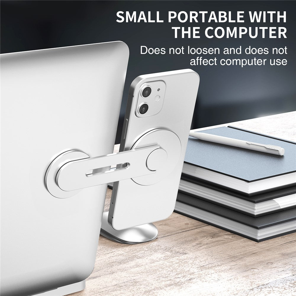 AHASTYLE WG26-5 Aluminum Alloy Magnetic Portable Adjustable Phone Stand / iPhone 16 / 16 Plus / 16 Pro / 16 Pro Max