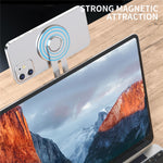 AHASTYLE WG26-5 Aluminum Alloy Magnetic Portable Adjustable Phone Stand / iPhone 16 / 16 Plus / 16 Pro / 16 Pro Max