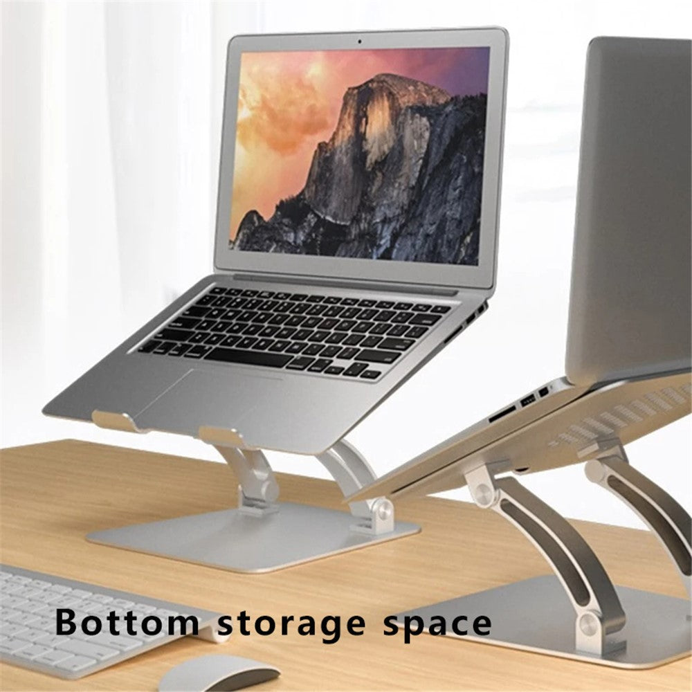 AS010 Adjustable Aluminum Alloy Laptop Riser Desktop Stand Holder for Notebook Computer