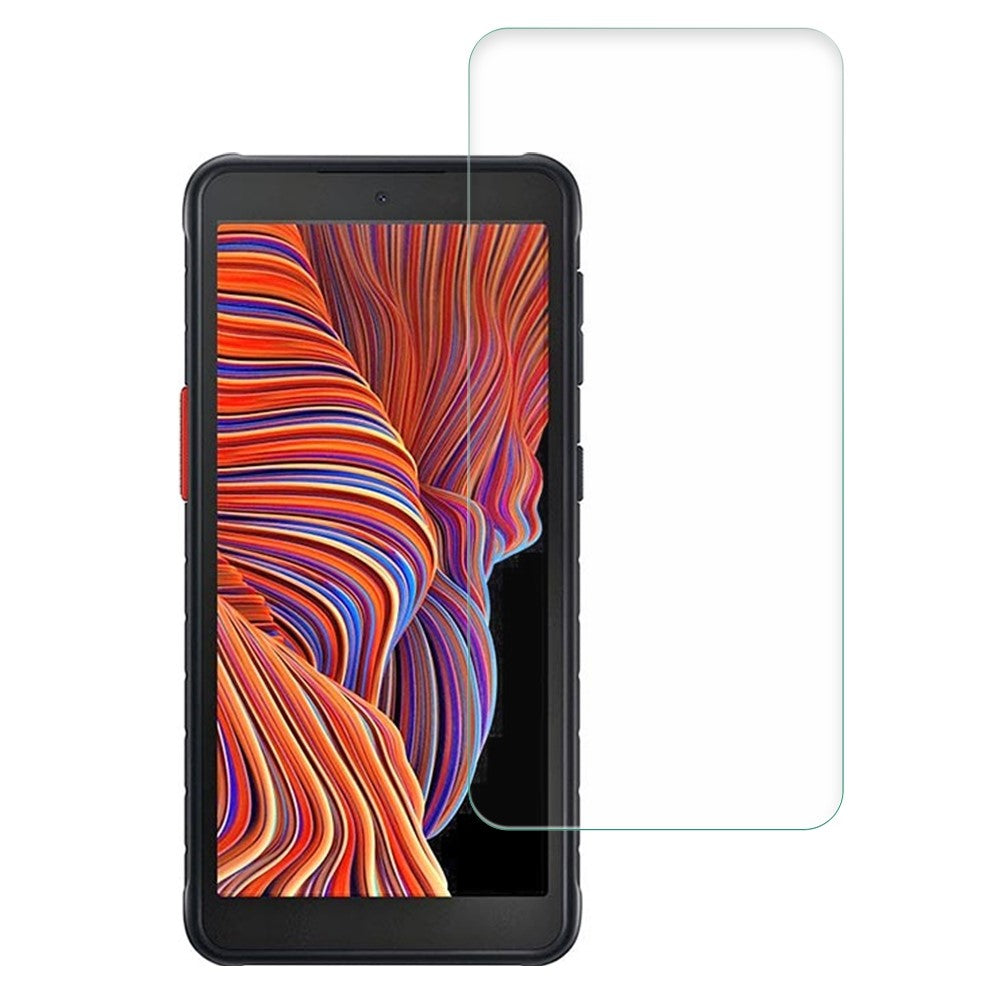 AMORUS Skærmbeskyttelsesfilm til Samsung Galaxy Xcover 5 Ridsefast Brudsikker 2.5D Højt Aluminium-silicium Glas HD Klar Beskytter
