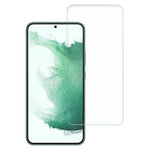 AMORUS til Samsung Galaxy S22+ 5G / S23+ ridsefast skærmbeskyttelse 2.5D Edge HD anti-fingeraftryk hærdet aluminium-silikoneglas klar film