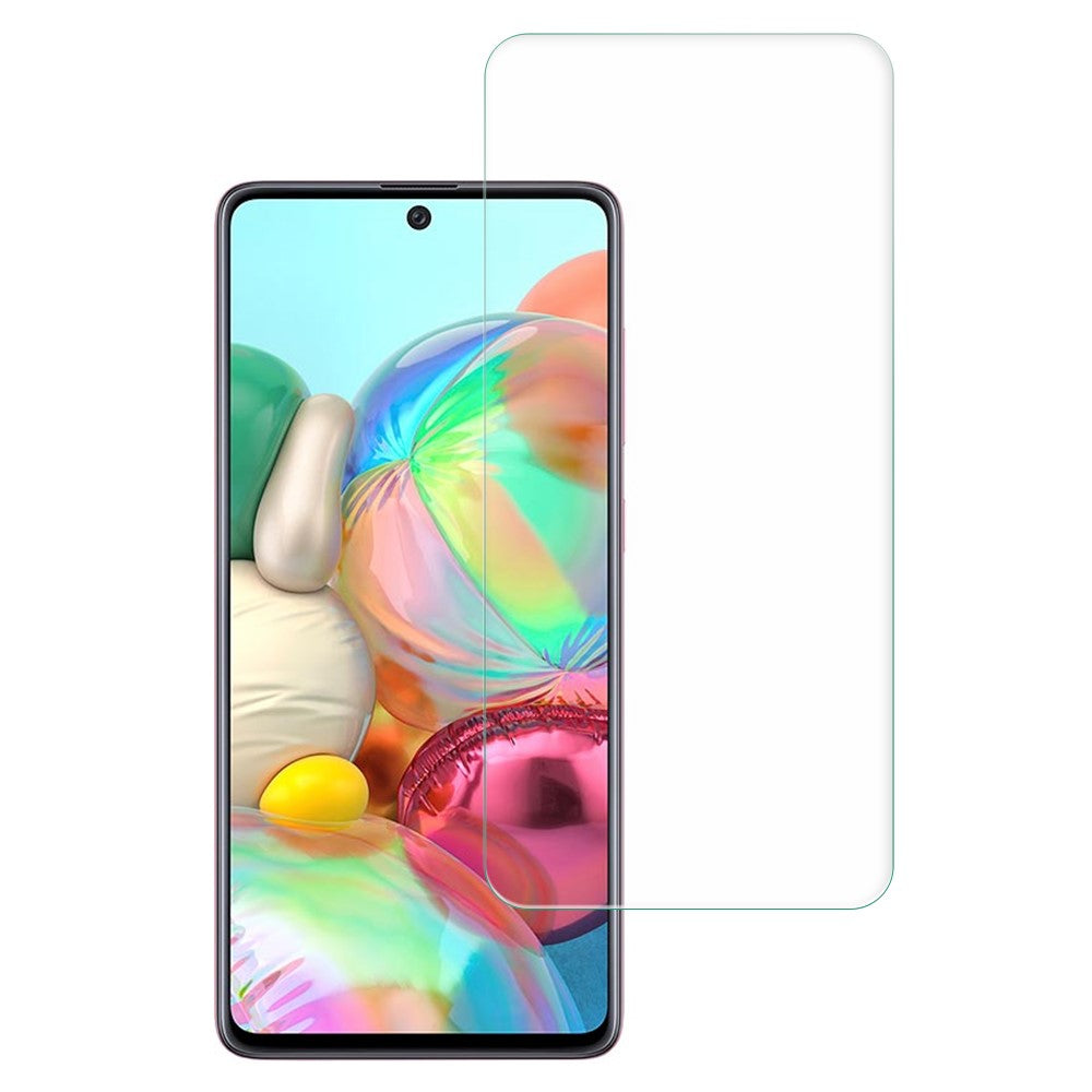 AMORUS HD Clear 2.5D mobilskärmskydd för Samsung Galaxy A71 4G SM-A715, 9H hårdhet Hög aluminium-kiselglasfilm