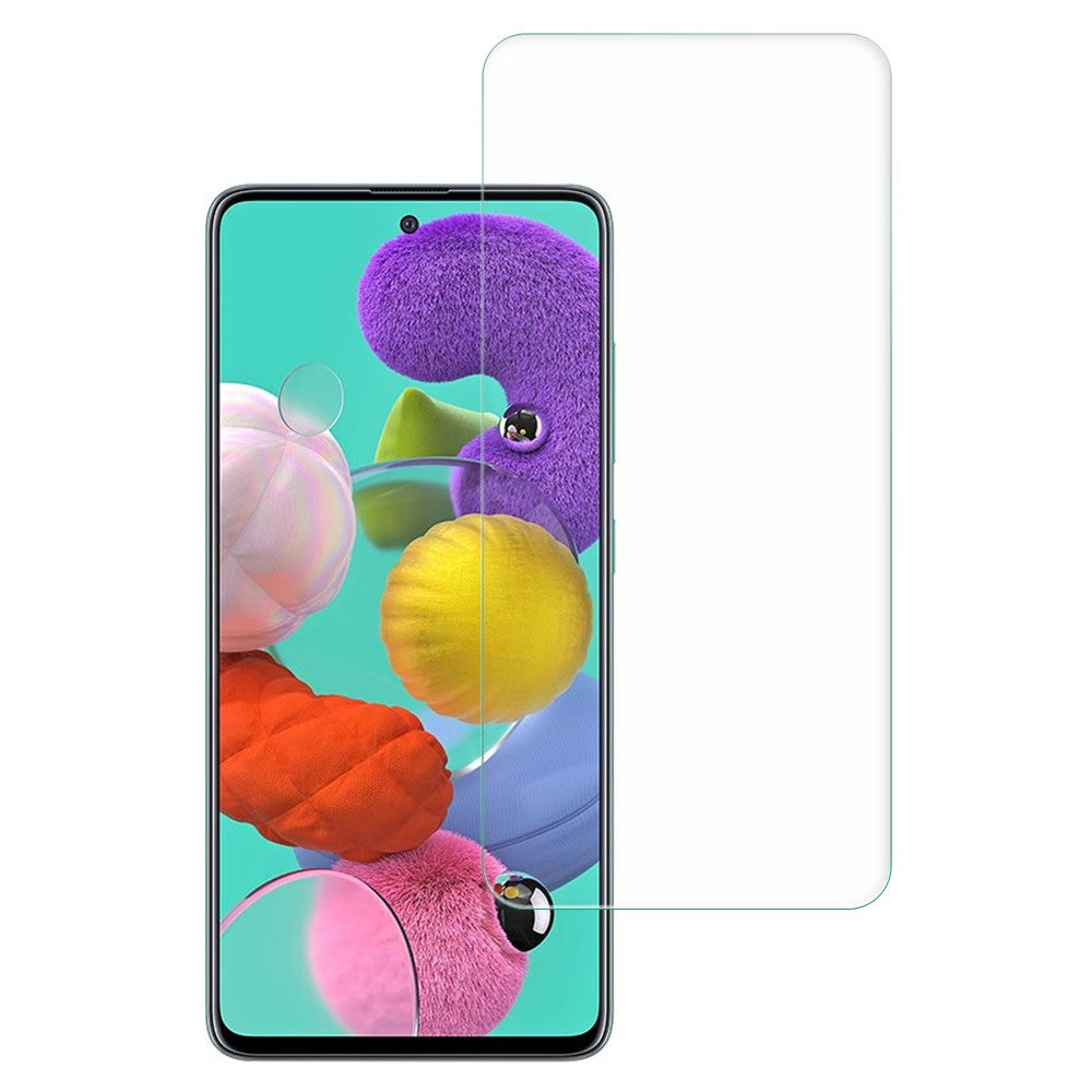 AMORUS För Samsung Galaxy A51 4G SM-A515/A51 5G SM-A516 HD 2.5D Arc Edge Explosionsskydd Skärmskydd Hög Aluminium-Kisel Glasfilm