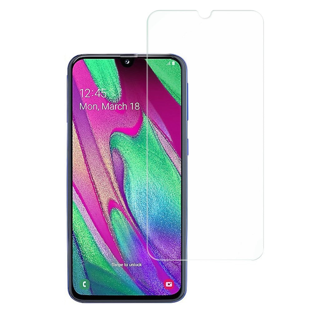 AMORUS til Samsung Galaxy A40 Ultra Klar Anti-fingeraftryk Skærmbeskytter 2.5D Kant 9H Hårdhed Høj Aluminium-silicium Glasfilm