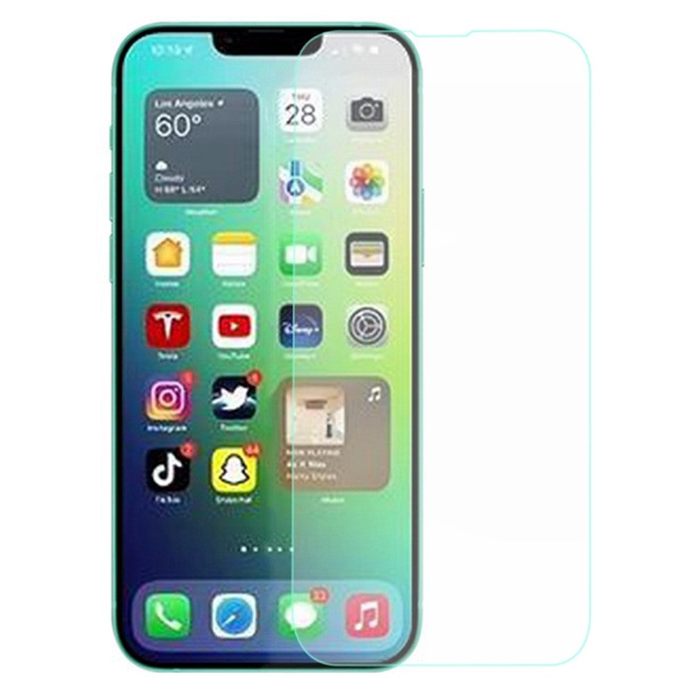 AMORUS För iPhone 14 Plus 6,7 tum 9H hårdhet 2,5D Arc mobilskärmskydd Explosionsskydd Hög aluminium-kisel glas mobilskyddsfilm