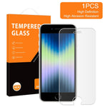 AMORUS til iPhone SE (2022)/(2020)/7 4,7 tommer/8 4,7 tommer 2,5D High Aluminium-silicium Glas HD Klar Skærmbeskytter