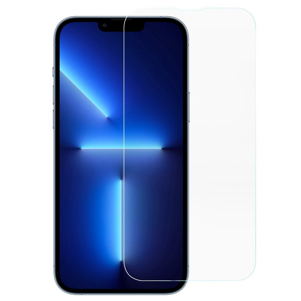 AMORUS til iPhone 13 / 13 Pro / 14 Anti-eksplosion skærmbeskytter Ridsefast 2.5D Højt Aluminium-silicium Glasfilm