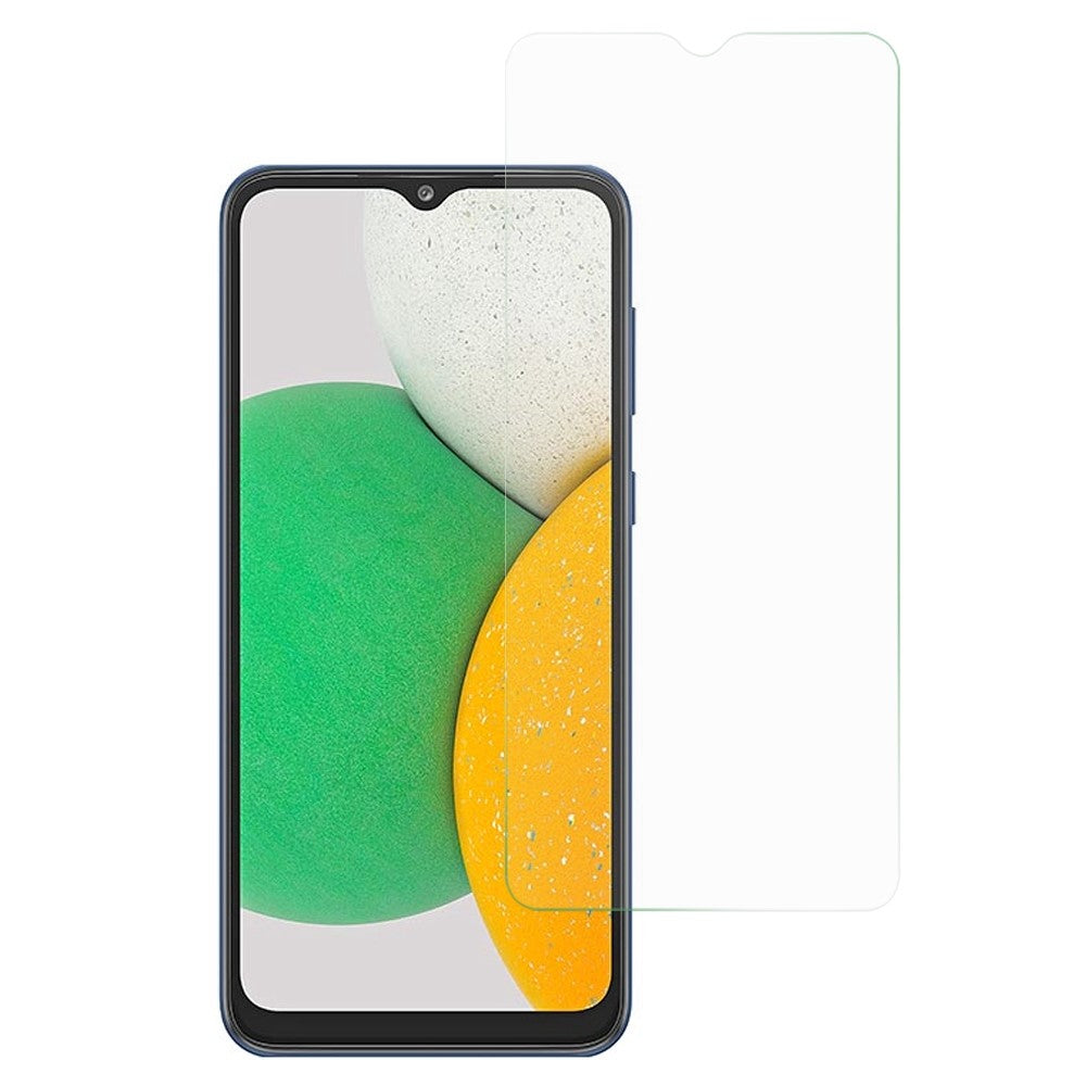 AMORUS Til Samsung Galaxy A03 Core Højt aluminium-siliciumglas HD-film 2.5D Buet kant Anti-slid Skærmbeskytter
