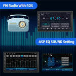 R913B 1+32GB 7 Inch 2 DIN Car Stereo Android 14 CarPlay 12-LED Rearview Camera HD IPS Screen GPS Navigator