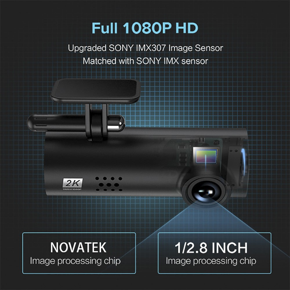 LF9pro 1080P FHD 130° Wide-Angle Mini Car Recorder Wifi Mini Car DVR