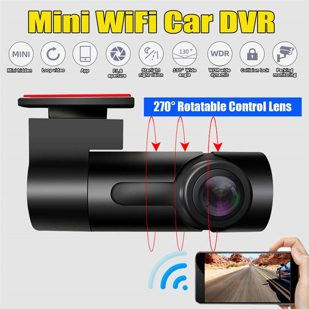 G10 1080P HD Bil DVR Køreoptager WiFi Videooptager Dash Cam Nattesyn Parkeringsmonitor Kamera