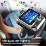 BC32 LCD Bluetooth-compatible MP3 Player Dual USB Car Charger FM Transmitter with Remote Control