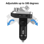 BC32 LCD Bluetooth-compatible MP3 Player Dual USB Car Charger FM Transmitter with Remote Control