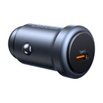 USAMS CC321 Billaddare PD 30W Snabbladdning Enkelport Aluminiumlegering Mini Cigarettändarladdare för Bil
