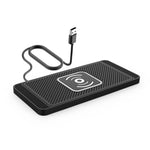 Portable Car Wireless Charger Non-slip Silicone 15W Qi Fast Charging Pad for Huawei iPhone Samsung