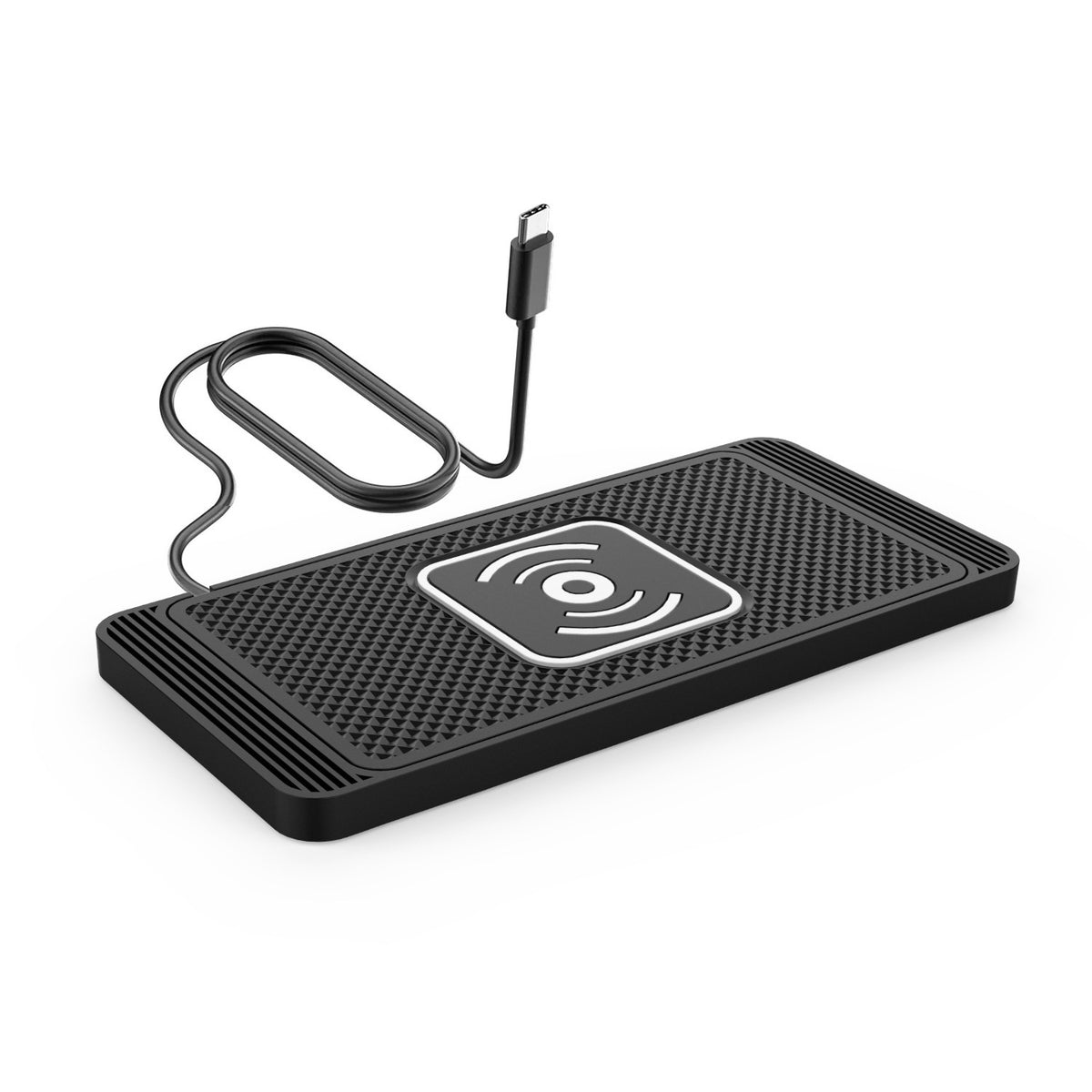 Portable Car Wireless Charger Non-slip Silicone 15W Qi Fast Charging Pad for Huawei iPhone Samsung