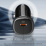 LDNIO C106 30W USB-C Car Charger Single Port PD3.0 PPS Fast Charging Adapter for Phone Tablet