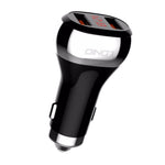 LDNIO C2 Dubbel QC3.0 Billaddare 36W Dubbla USB-portar LED-display Batteriövervakning Snabbladdning Cigarettändaruttag Biladapter