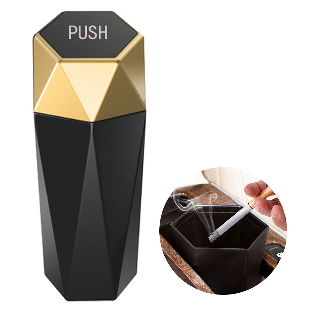 OUDEW Car Trash Can with Lid Mini Washable Vehicle Trash Can Desktop Center Console Dustbin Garbage Organizer