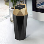 OUDEW Car Trash Can with Lid Mini Washable Vehicle Trash Can Desktop Center Console Dustbin Garbage Organizer